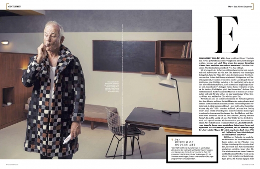 Production Marco Grob GQ Germany Editorial Billy Murray Moma Museum
